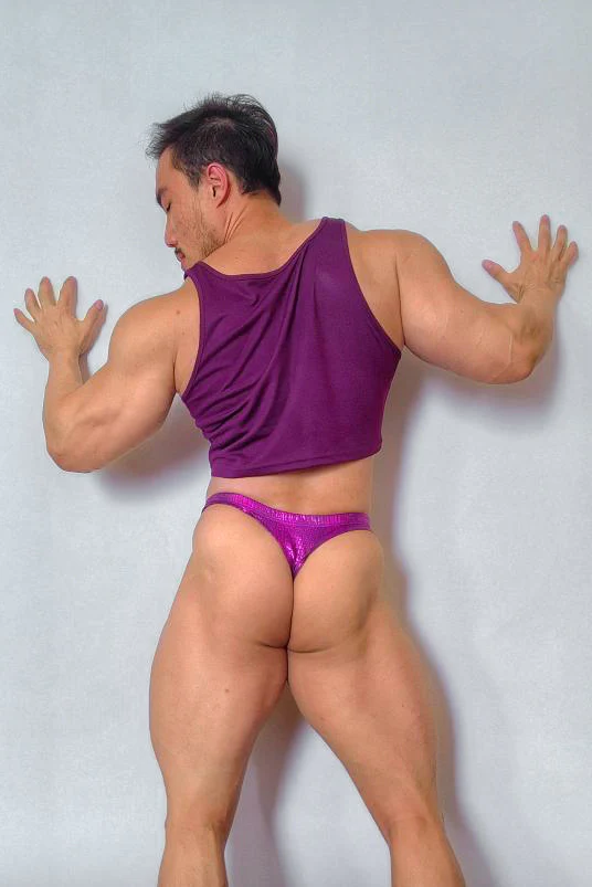 Metallica Men's Thong with Bulge Pouch - Hot Pink Croc - Image 3