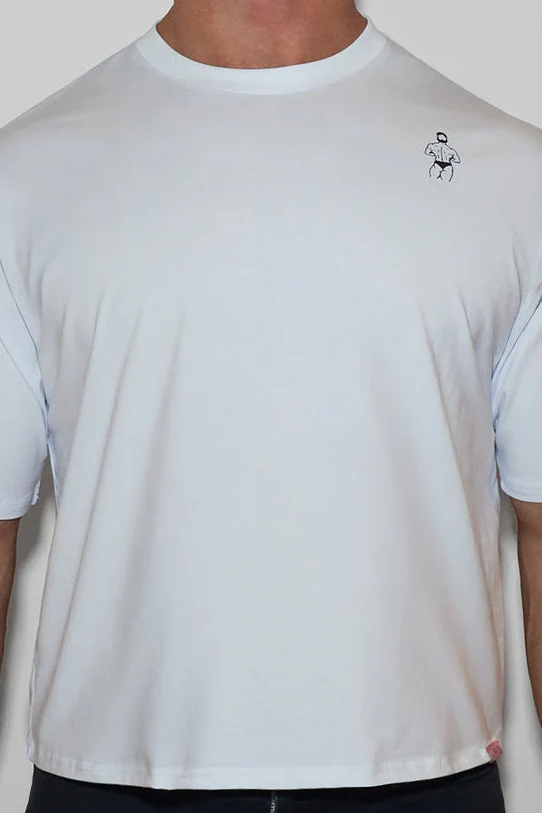 Oversized Relaxed Crop Top - Ivory - Image 5