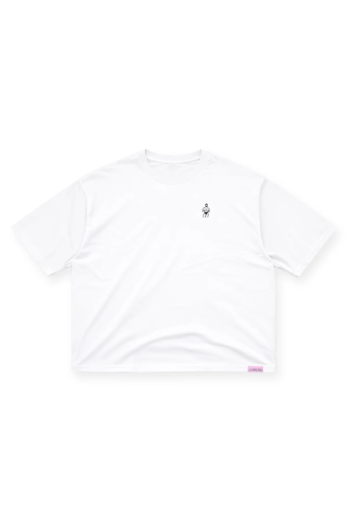 Oversized Relaxed Crop Top - Ivory - Image 6