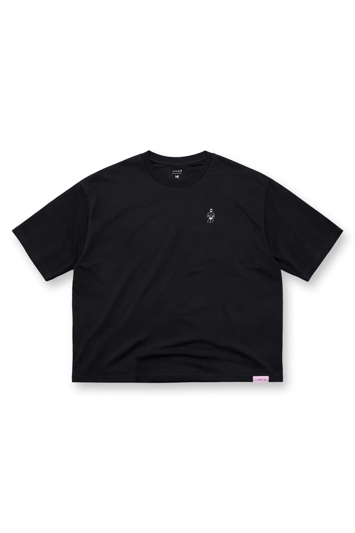 Oversized Relaxed Crop Top - Midnight Black - Image 8