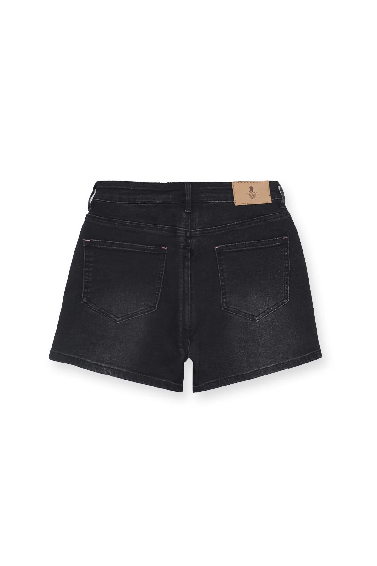 Peek-A-Boo Denim Shorts - Black - Image 10