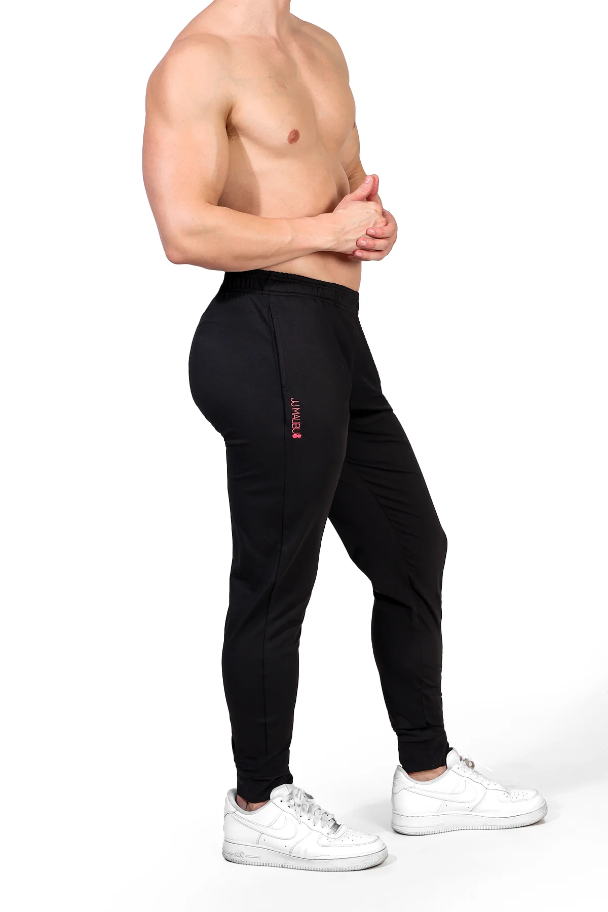 Peek-A-Boo Joggers - Black - Image 5