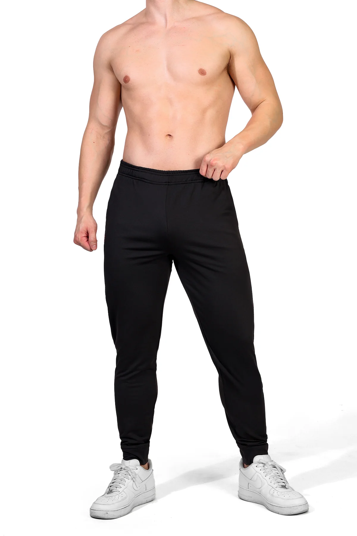 Peek-A-Boo Joggers - Black - Image 6