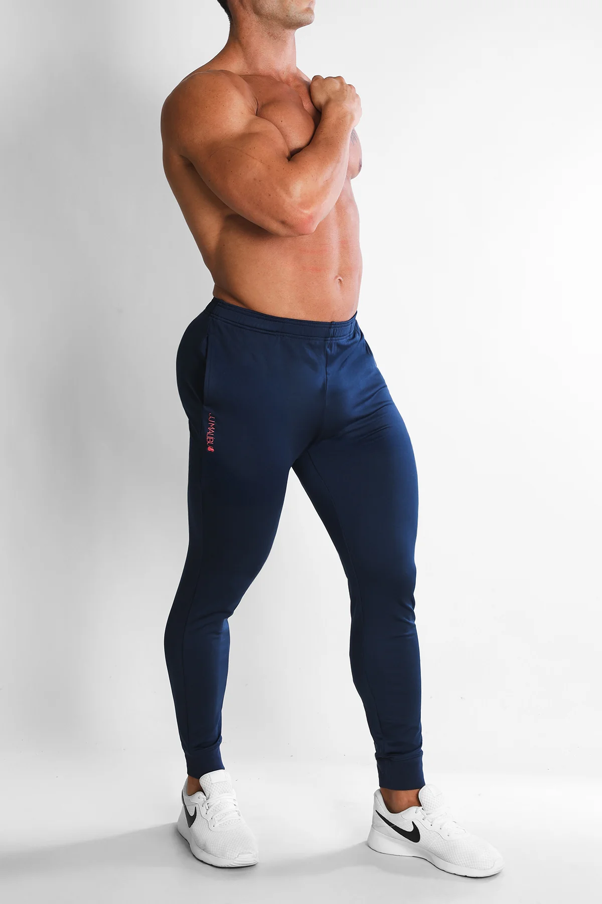 Peek-A-Boo Joggers - Navy - Image 4