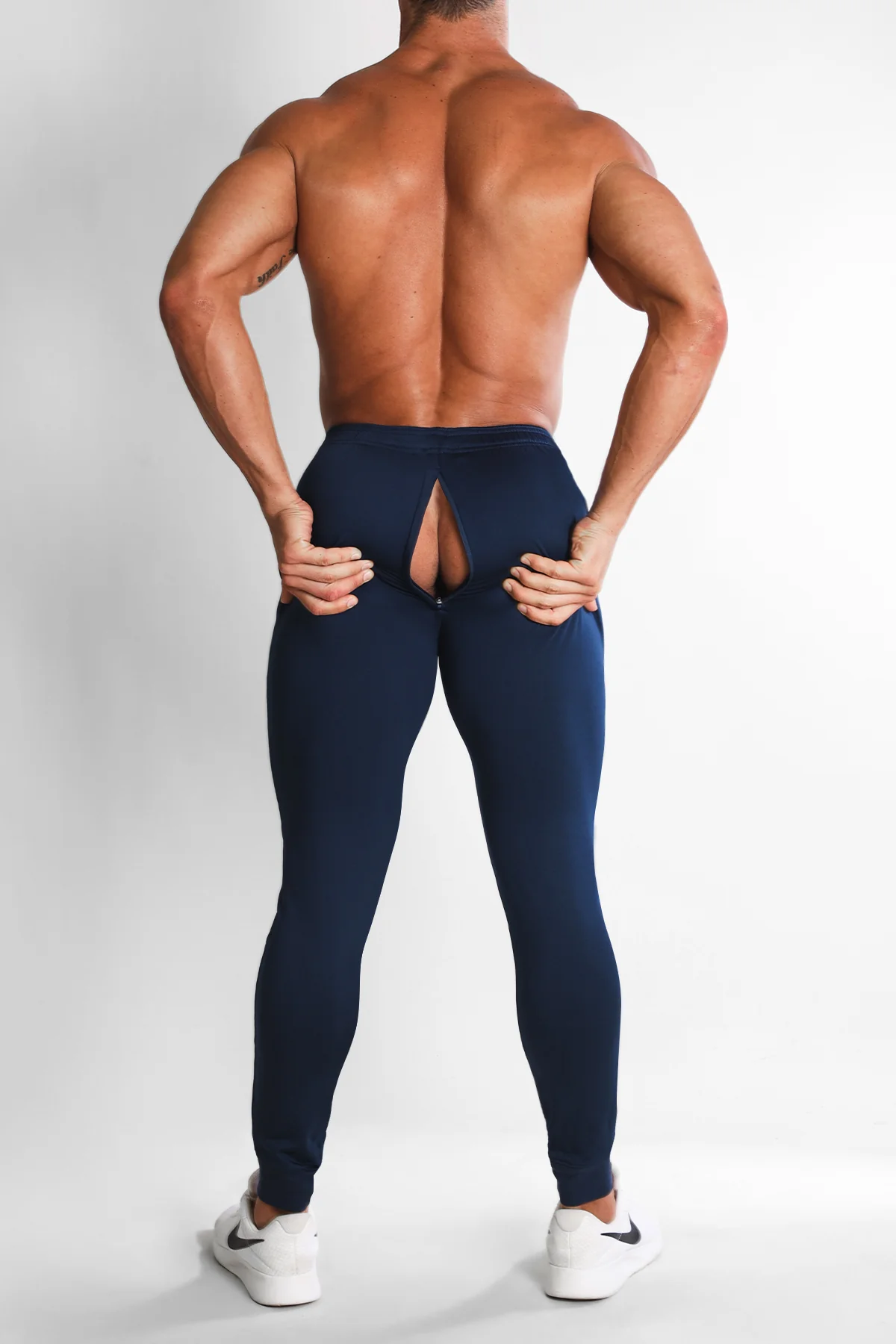 Peek-A-Boo Joggers - Navy - Image 5