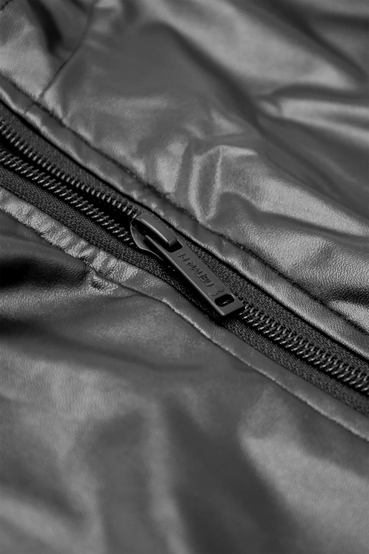 Vegan Leather Zipper Bodysuit - Image 6