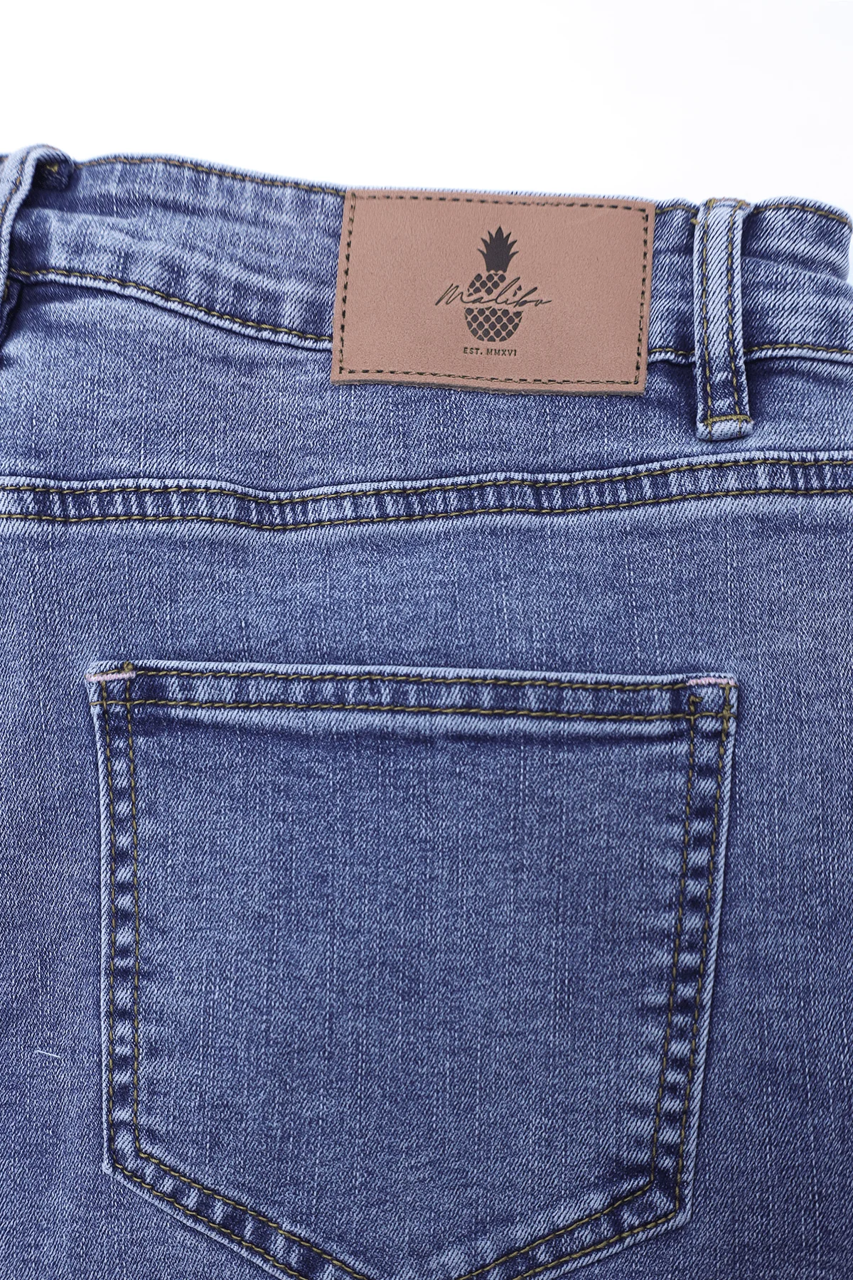 Rockstar Raw Cut 2.5" Denim Short Shorts - Washed Blue - Image 6