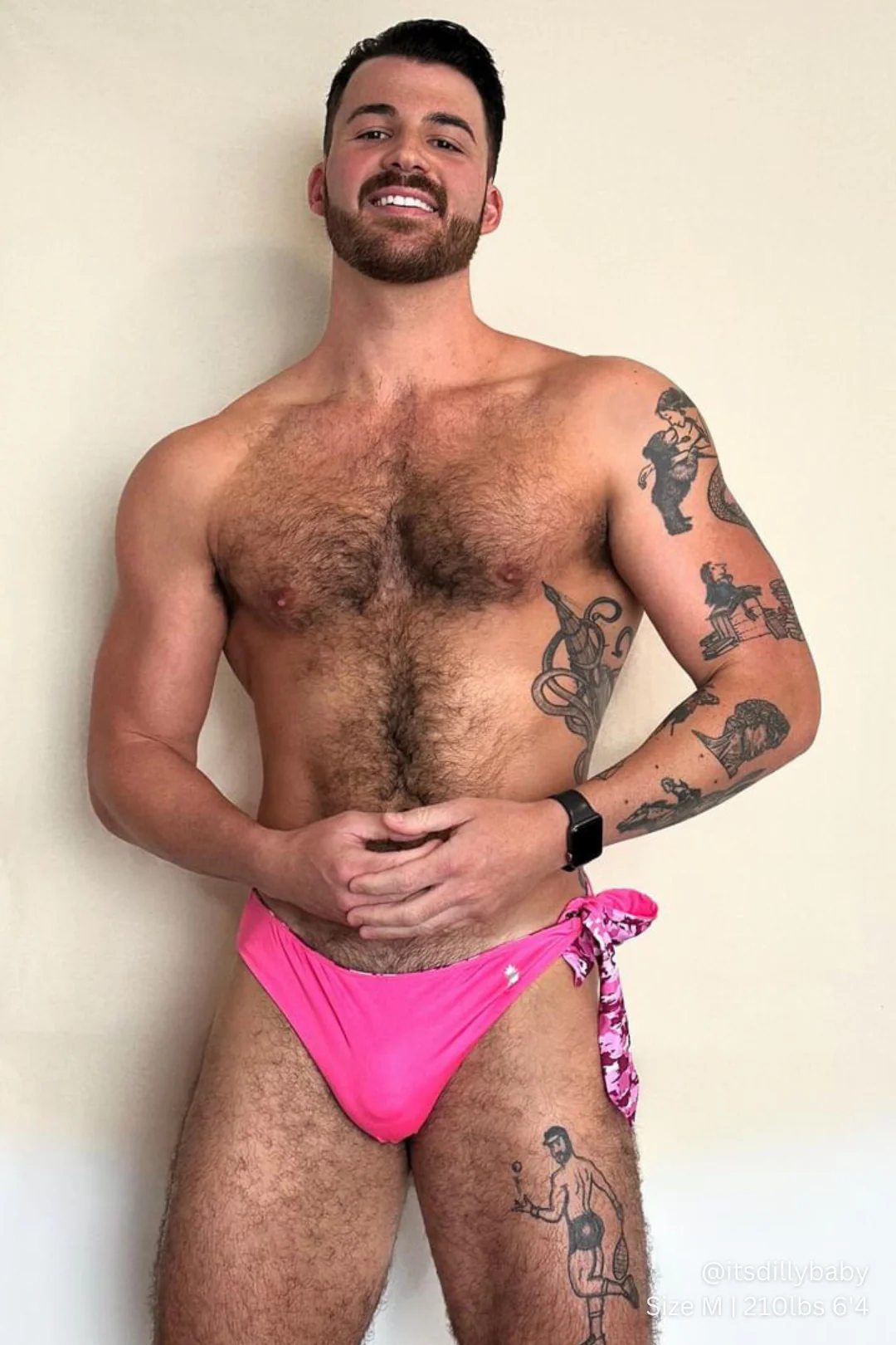 Side-Tie Swim Briefs - Reversible-Pink/Camo - Image 6