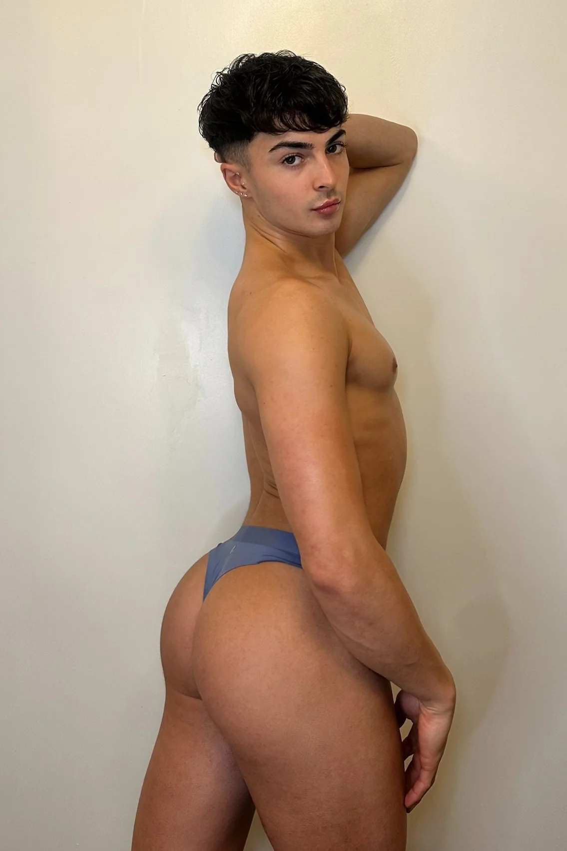 Premium Modal Athletic Thong - Steel Blue - Image 6