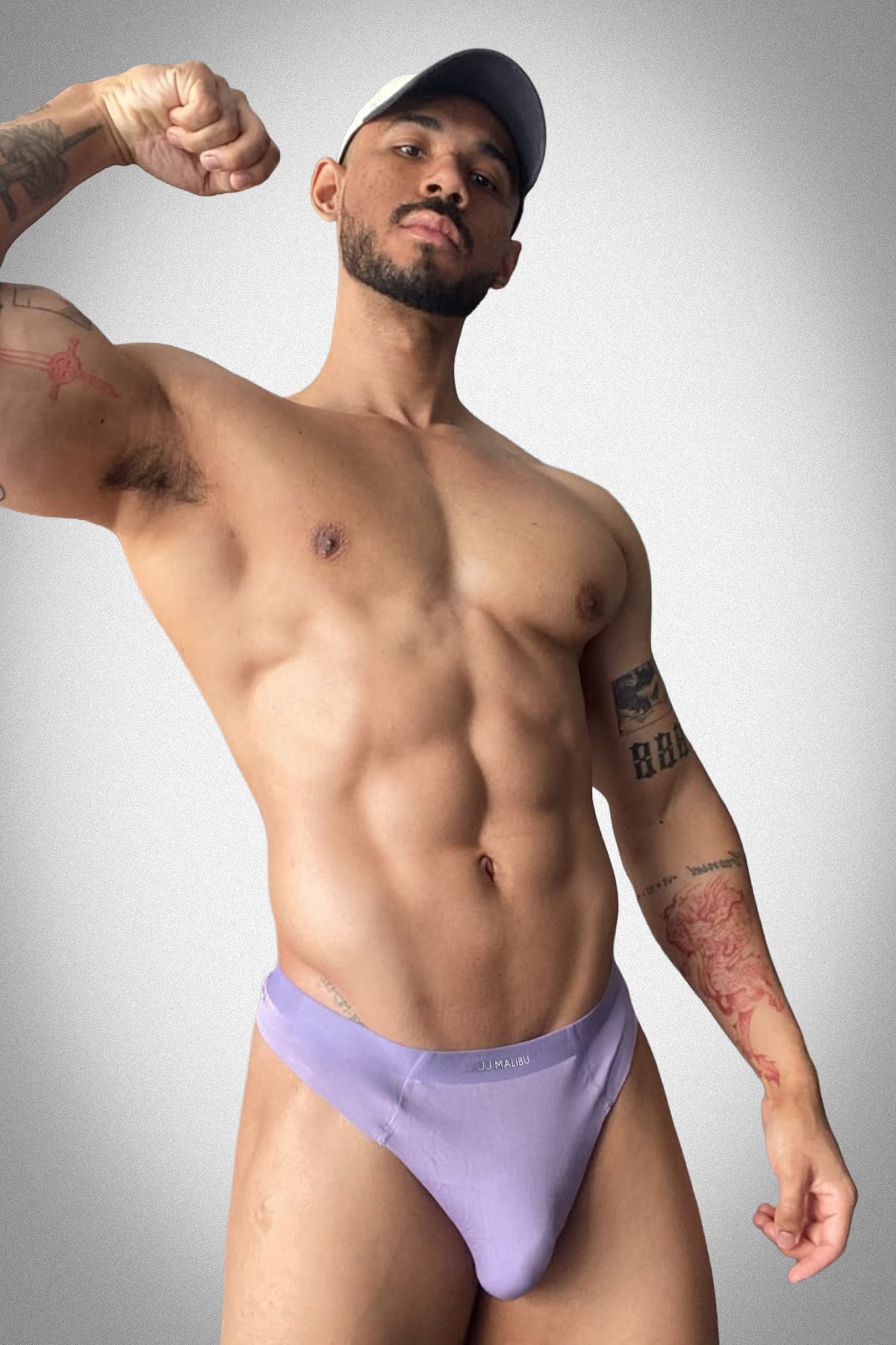 Premium Modal Athletic Thong - Purple - Image 6