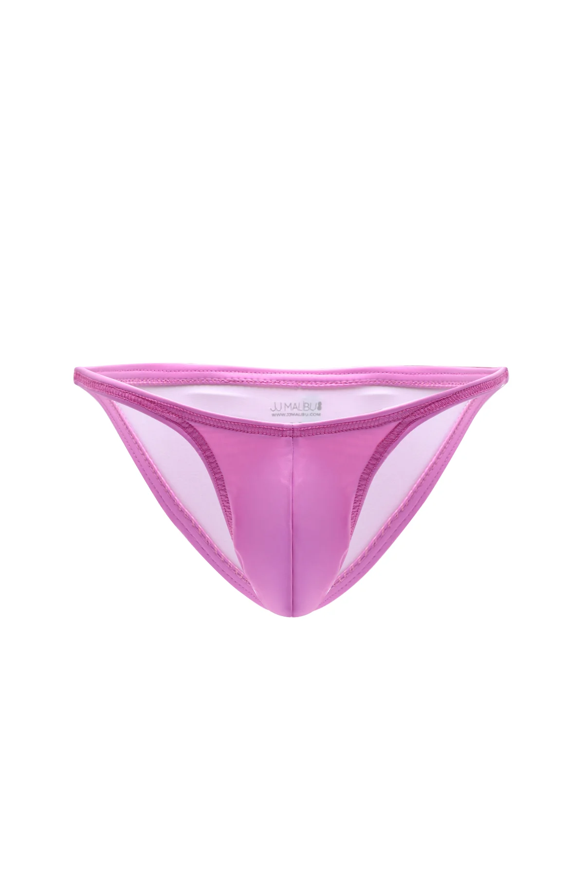 Soft Vegan Leather Scrunch-Butt Briefs - Pink - Image 13