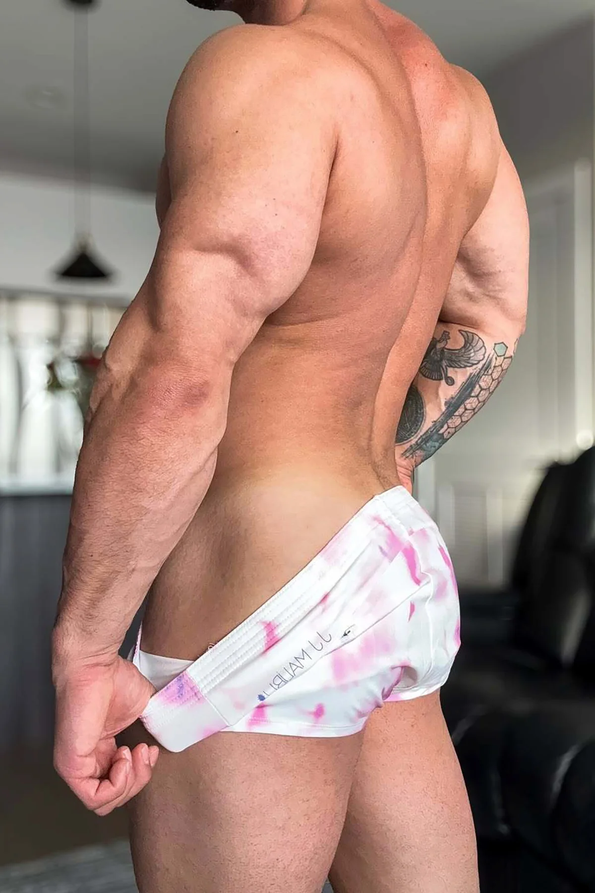Stretch-It 2" Short Shorts - Pink Tie-Dye - Image 2