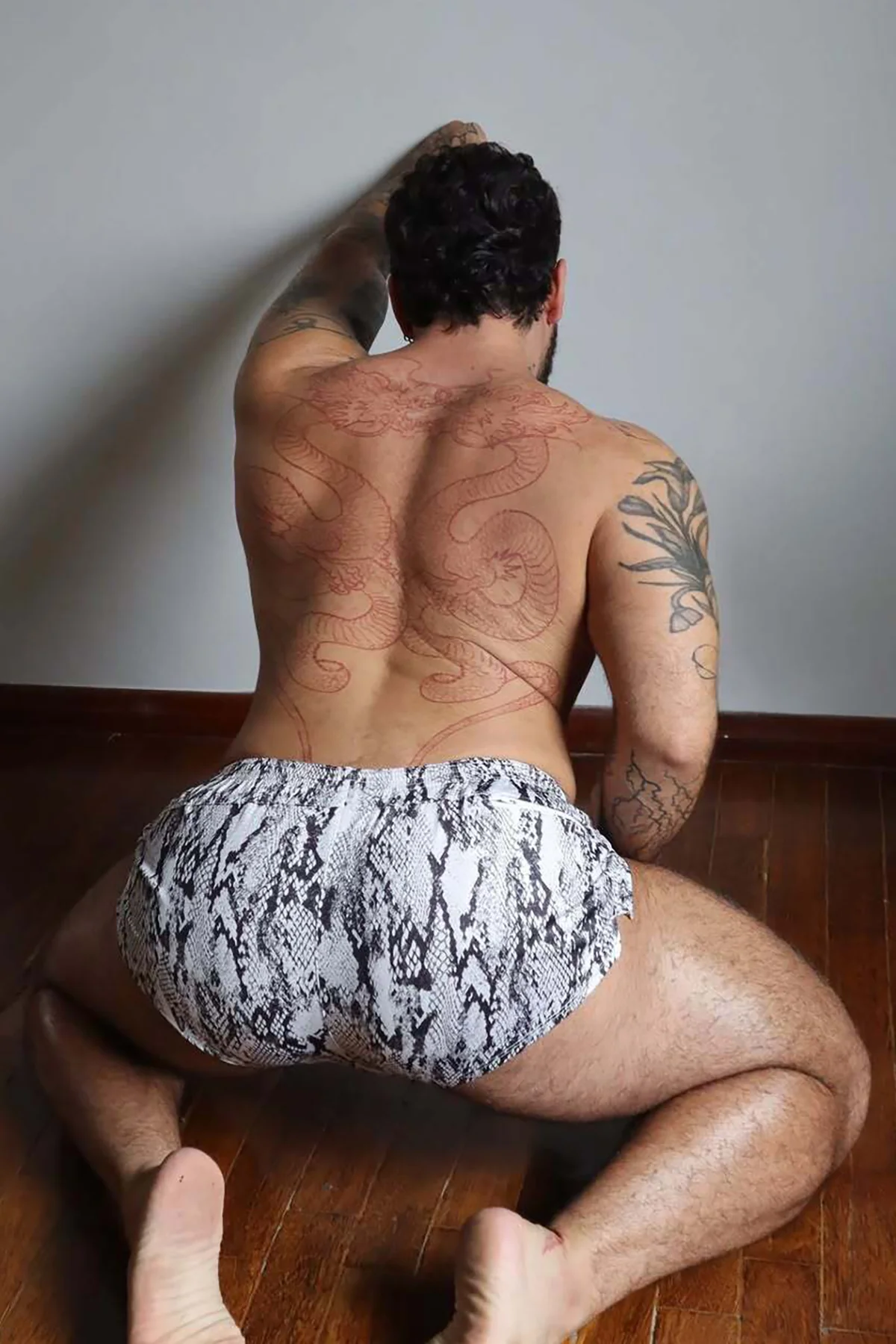 Stretch-It 2" Athletic Short Shorts - Snake Print - Image 6