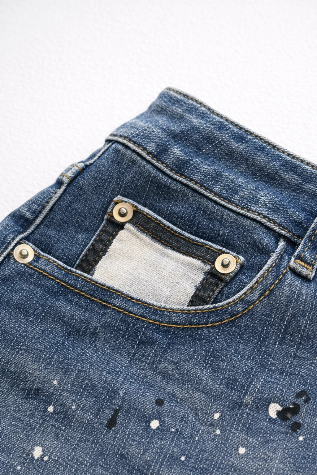 Studio Splash 1.5" Denim Short Shorts - Dark Blue - Image 3