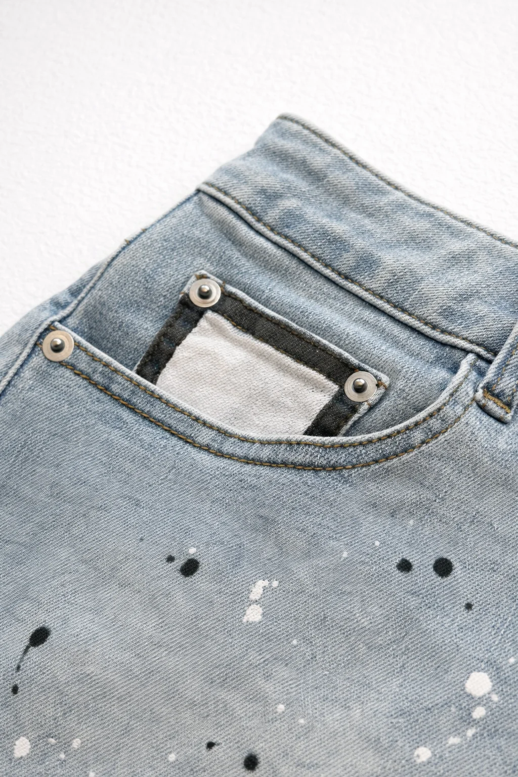 Studio Splash 1.5" Denim Short Shorts - Sky Blue - Image 5
