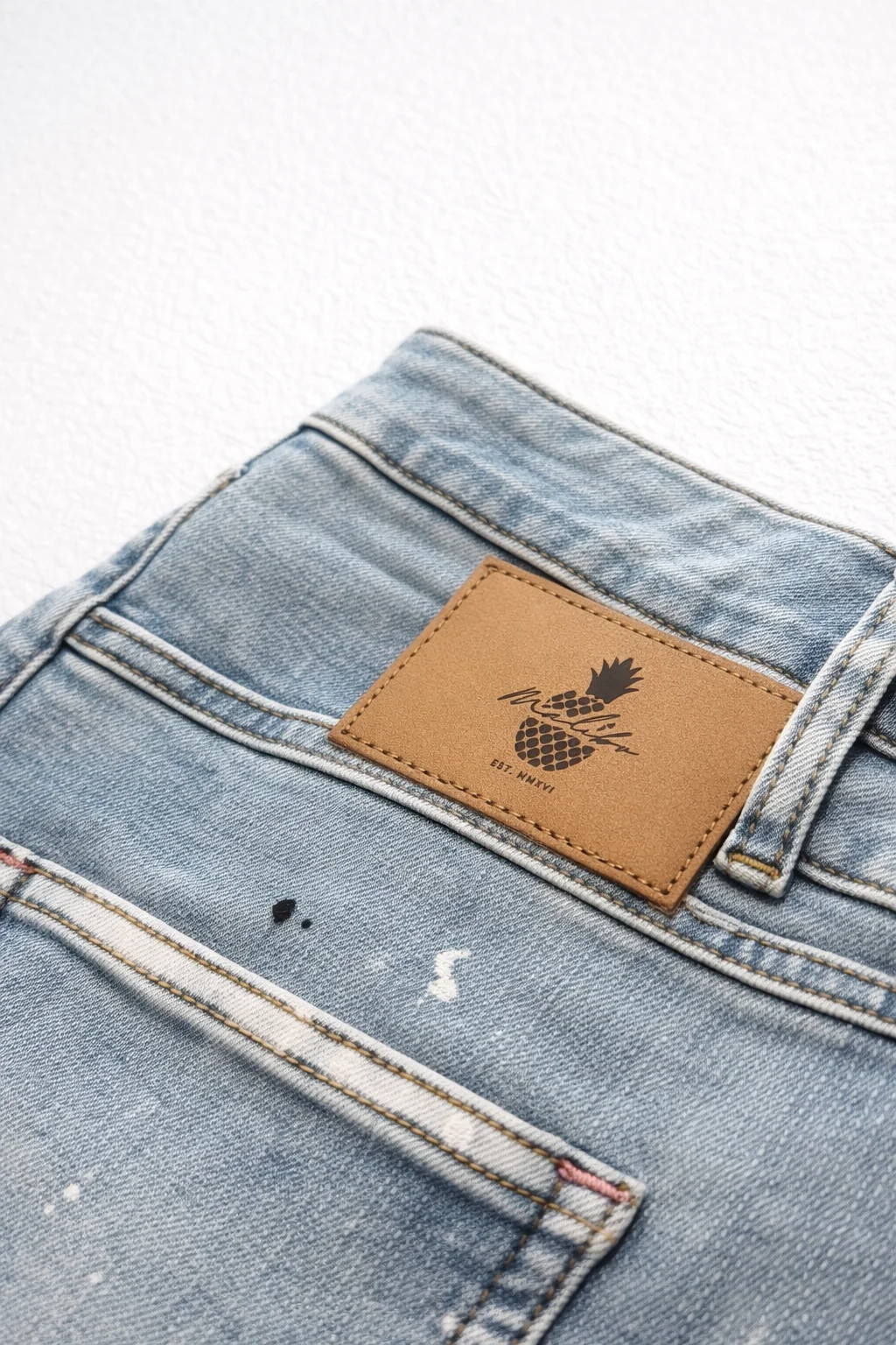 Studio Splash 1.5" Denim Short Shorts - Sky Blue - Image 6