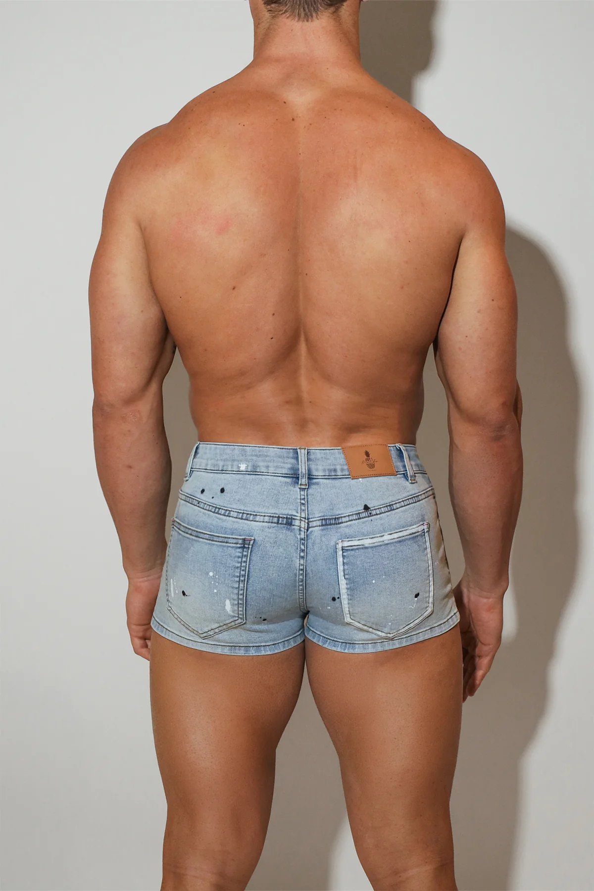 Studio Splash 1.5" Denim Short Shorts - Sky Blue - Image 9