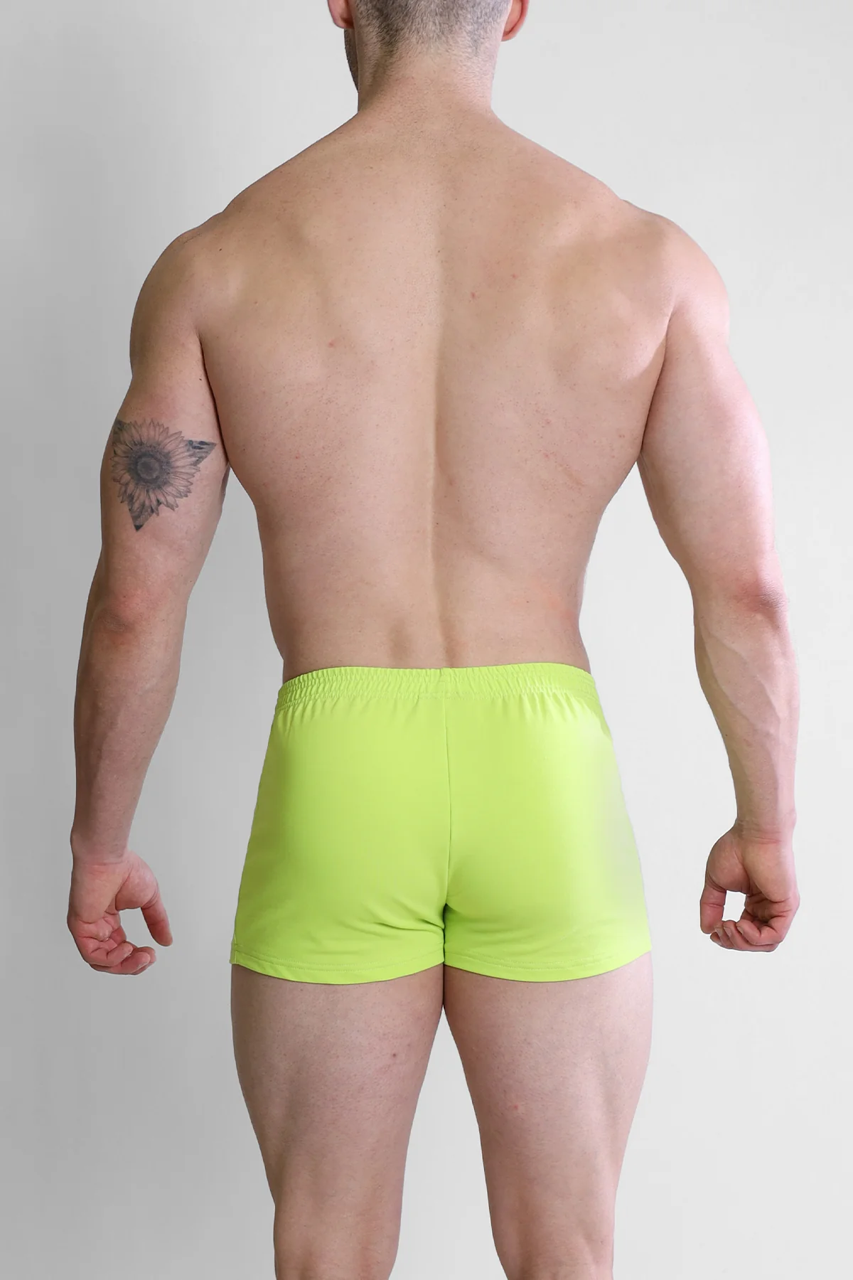 Varsity 2" Short Shorts with Zipper Pocket - Neon Yellow - Image 5