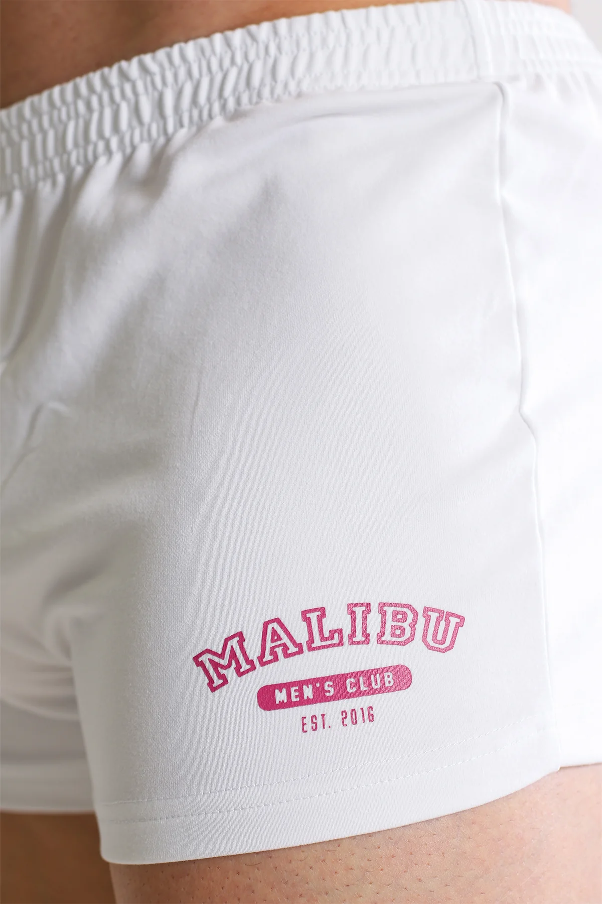 Varsity 2" Short Shorts with Zipper Pocket - White - Image 2