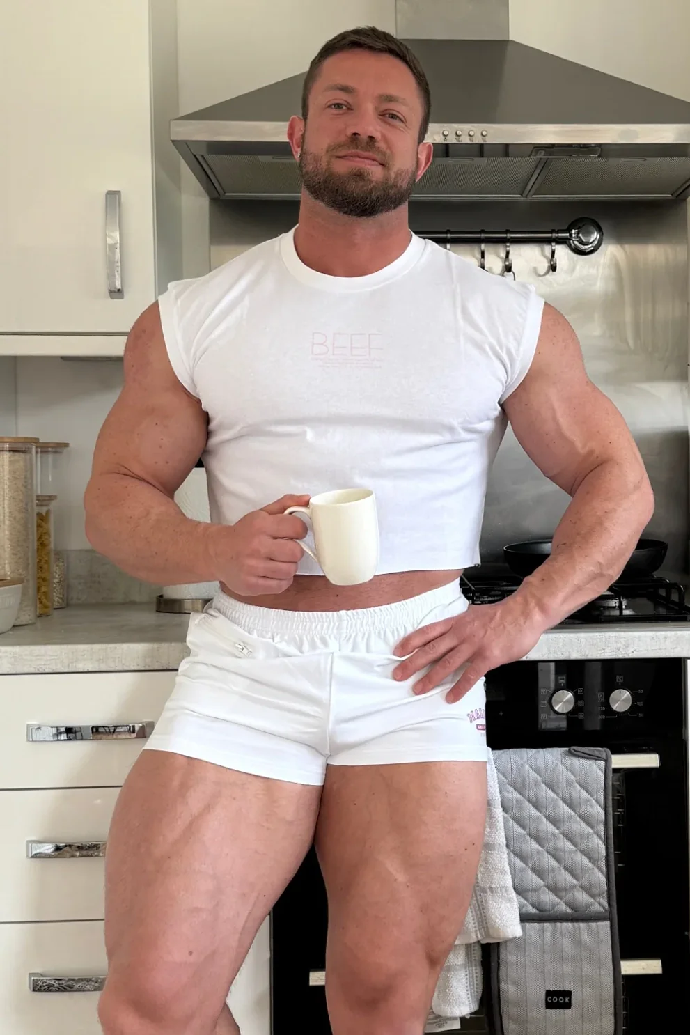 Varsity 2" Short Shorts with Zipper Pocket - White - Image 7