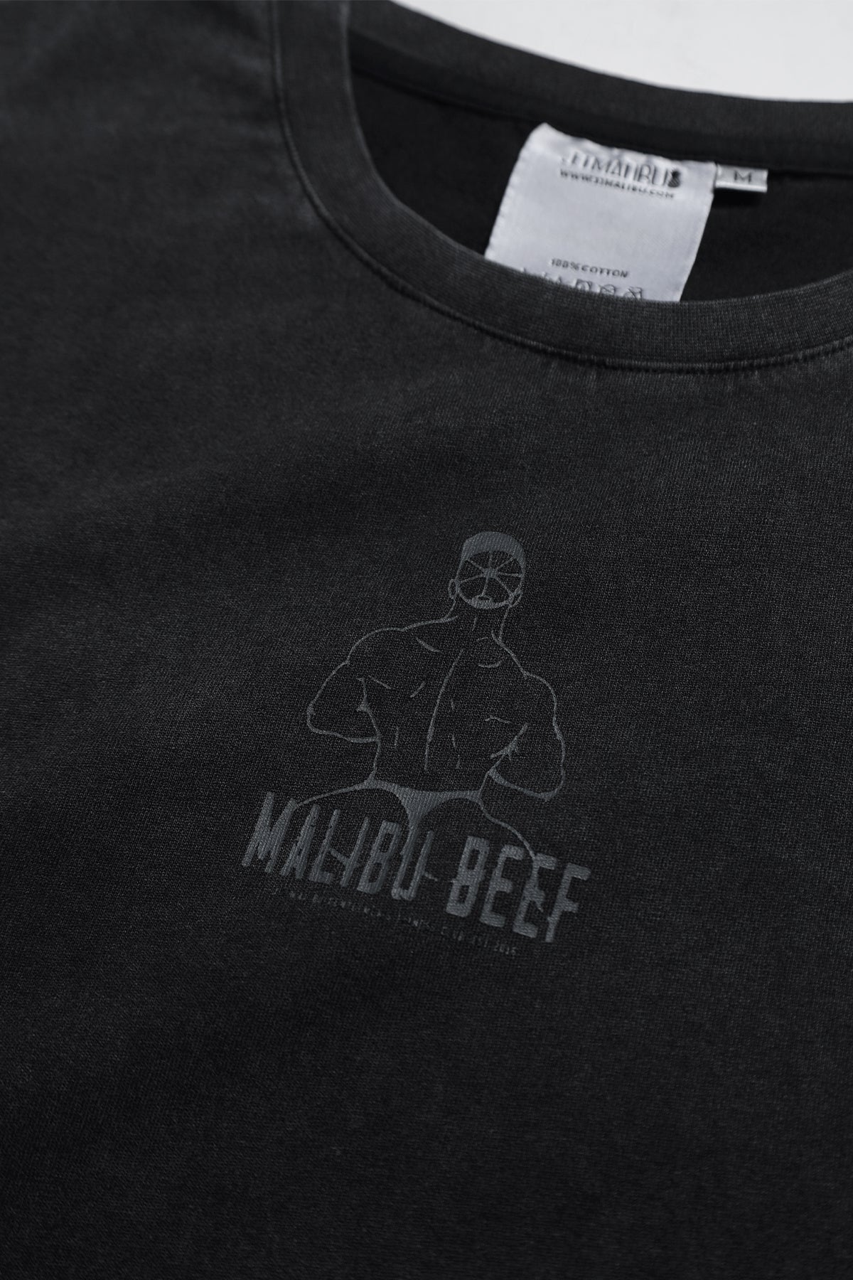 Vintage-Washed Drop-Shoulder Crop Tee - Beefcake - Image 5
