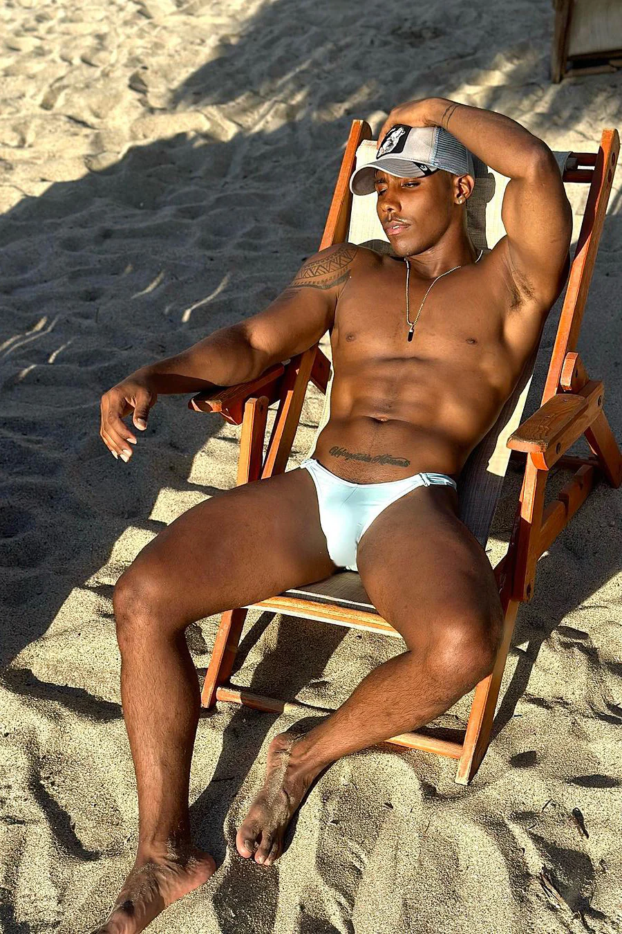 Voyage Low-Cut Swim Bikini Briefs for Men - Light Blue - Image 9